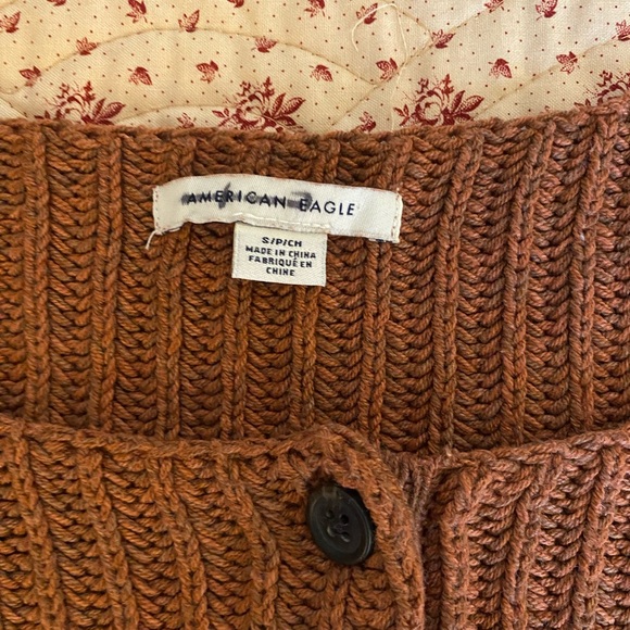 American Eagle Cropped Striped Sweater - Picture 2 of 3